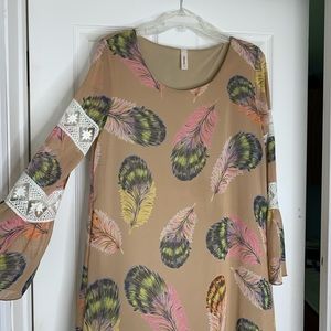 Vintage feather dress